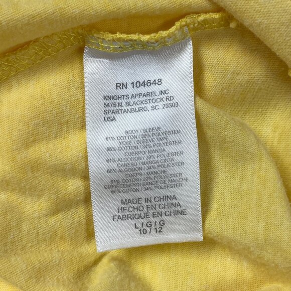 University of Michigan Yellow T-shirt Girls Large 10-12 - Picture 9 of 10